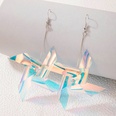 fashion laser acrylic windmill color sequins irregular earringspicture12