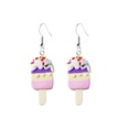cute creative contrast color mini ice creamshaped resin earrings wholesalepicture12
