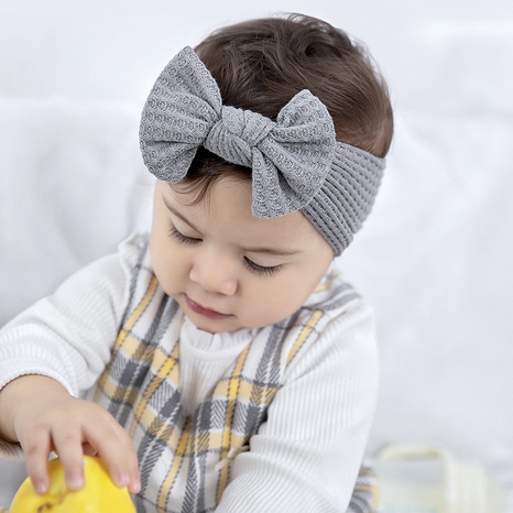 accessoires pour cheveux pour enfants nouveau tissu tricoté larges bandeaux pour bébé's discount tags