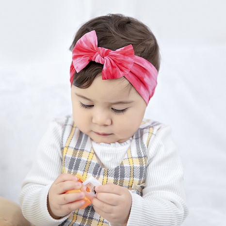 Couvre-chef pour bébé en nylon pour bandeau pour enfants Creative 12 couleurs Tie-Dye's discount tags