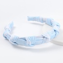 fashion contrast color printing colorful fabric multilayer knotted tiedye headbandspicture5