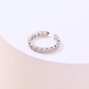 hiphop classic copper ring fashion arrow leaf inlaid zircon ringpicture8