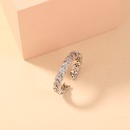 hiphop classic copper ring fashion arrow leaf inlaid zircon ringpicture9