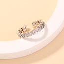 hiphop classic copper ring fashion arrow leaf inlaid zircon ringpicture11