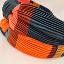 new middle knot pleated wide contrast color fabric headbandpicture6