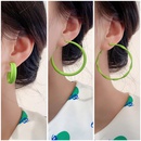 fashion avocado green bow earrings simple geometric alloy earringspicture9