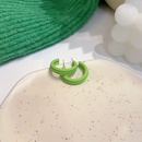 fashion avocado green bow earrings simple geometric alloy earringspicture10