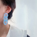 fashion blue earrings flowers geometric earrings simple alloy stud earringspicture8