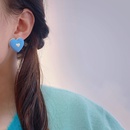 fashion blue earrings flowers geometric earrings simple alloy stud earringspicture9