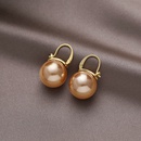 retro inlaid pearl earrings fashion alloy ear buckle ear jewelrypicture6