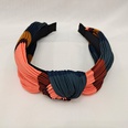 new middle knot pleated wide contrast color fabric headbandpicture9