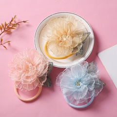 Kopfbedeckungen aus weichem Nylon der neuen dreidimensionalen Mesh-Blume für Kinder