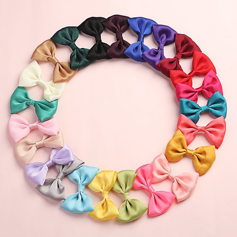 Creative Satin Kids Bow Hairpin Girls Hairpin Wholesale Kids Hair Accessories's discount tags