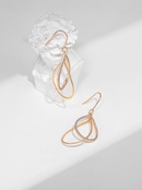 simple long water drop copper zircon earrings ear hookspicture8