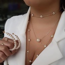 New Simple Chain Beaded Alloy Multilayer Pearl Long Necklacepicture12