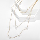New Simple Chain Beaded Alloy Multilayer Pearl Long Necklacepicture15
