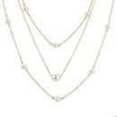 New Simple Chain Beaded Alloy Multilayer Pearl Long Necklacepicture16