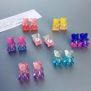 fashion contrast color colorful gummy bear stud earrings wholesalepicture10