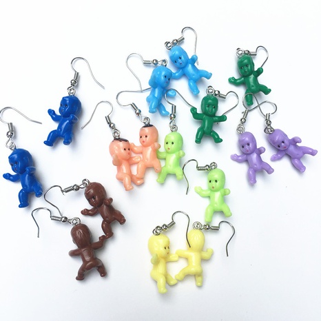 new multi-color cute baby doll fun trendy ear clips wholesale's discount tags
