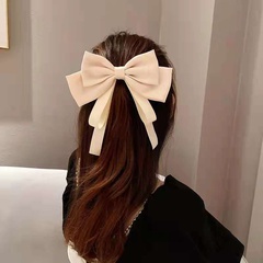 fashion bow spring clip simple solid color hair clip hair accessories