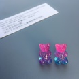 fashion contrast color colorful gummy bear stud earrings wholesalepicture12