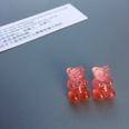 fashion contrast color colorful gummy bear stud earrings wholesalepicture14
