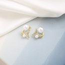 retro fishtail pearl earrings creative alloy stud earringspicture52
