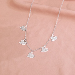 Simple Fashion Jewelry Shaped Heart Pendant Element Luminous Glowing Necklace
