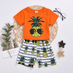 2022 short-sleeved suit cotton summer new baby children's clothing