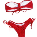 2022 nouveau maillot de bain sexy de couleur unie fendu dames bikinipicture11