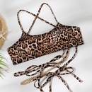 2022 New TieDye Leopard Print Strap High Waist Sexy Split Bikini Swimsuitpicture10