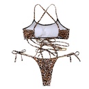 2022 New TieDye Leopard Print Strap High Waist Sexy Split Bikini Swimsuitpicture11