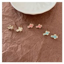 fashion drop oil colorful cross copper inlaid zircon earrings wholesalepicture2