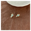 fashion drop oil colorful cross copper inlaid zircon earrings wholesalepicture4