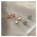 simple copper drop oil multicolor geometric earrings wholesalepicture6