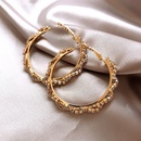 fashion simple geometric big circle twist diamond alloy earrings womenpicture8