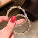 fashion simple geometric big circle twist diamond alloy earrings womenpicture12