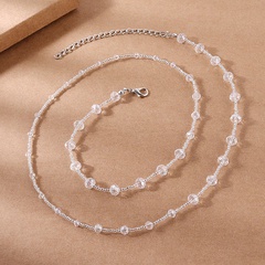 kreative Mode Kristallglas nähte Perlenkette Taillenkette