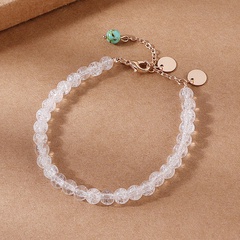 bracelet créatif en perles de verre transparent