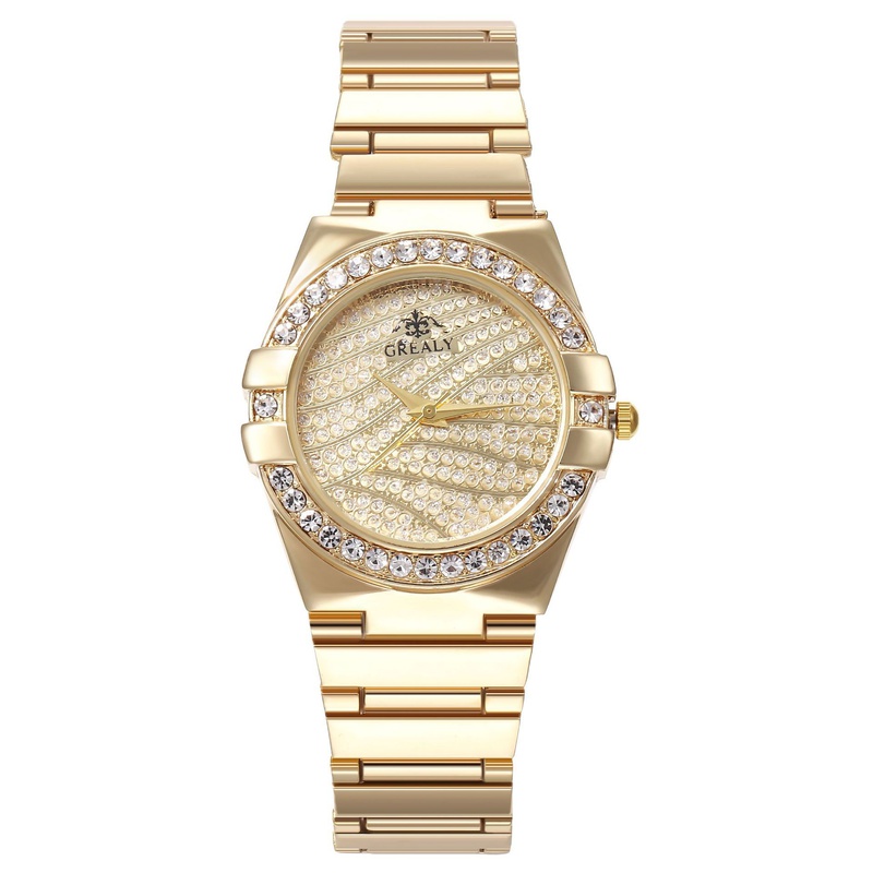 womens watch starstudded diamond watch fashion diamond stainless steel strap quartz watch