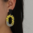 new acrylic geometric print pendant earringspicture8