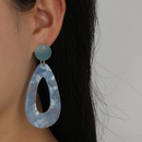 new acrylic geometric print pendant earringspicture9