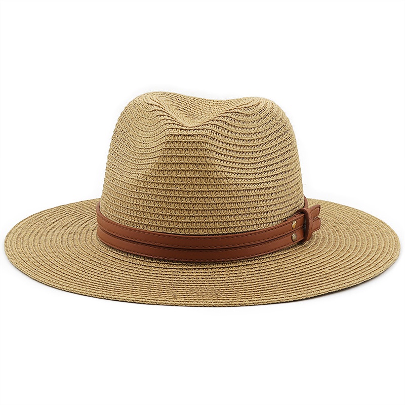 New spring and summer yellow belt accessories straw hat jazz hat