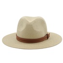 New spring and summer yellow belt accessories straw hat jazz hatpicture7