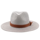 New spring and summer yellow belt accessories straw hat jazz hatpicture9