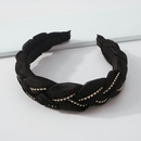 fashion geometric claw chain simple twist braid rhinestone fabric headbandpicture9