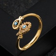 fashion copper goldplated microset zircon drip oil snake eyes ringpicture11