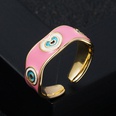fashion copperplated real gold dripping oil enamel heartshaped open ringpicture16