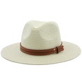 New spring and summer yellow belt accessories straw hat jazz hatpicture11