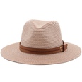 New spring and summer yellow belt accessories straw hat jazz hatpicture15